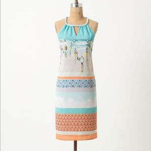 Anthropologie Dream Daily Inkjet Halter Dress